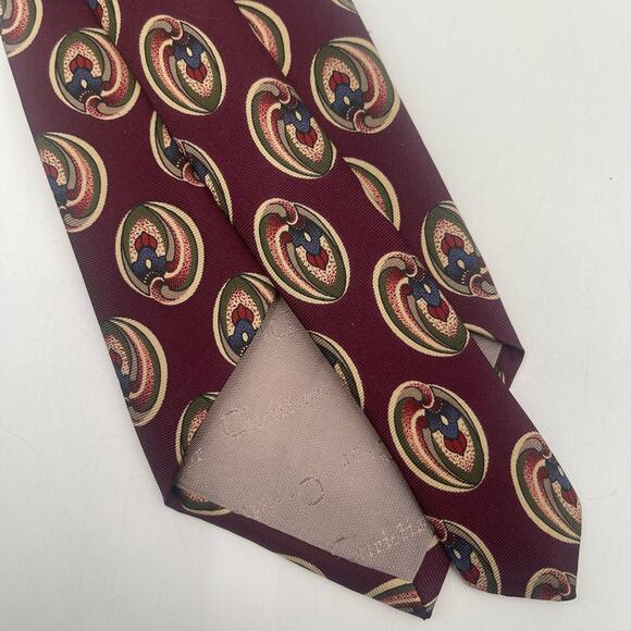 CHRISTIAN DIOR Tie Vintage Designer Luxury Italy Office Business Professional - Picture 12 of 13